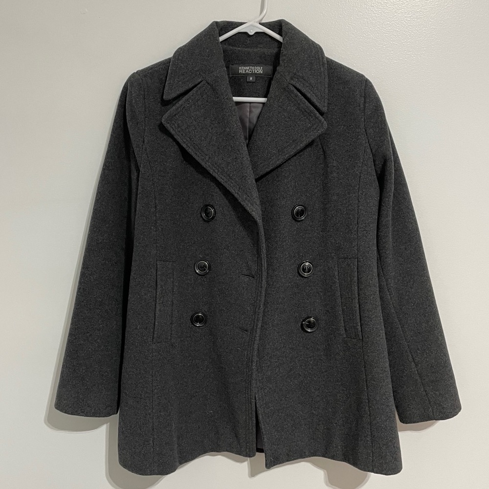 Kenneth Cole Women’s Wool Peacoat Sz 8